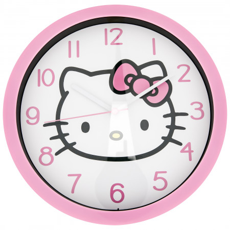 Hello Kitty Face Pink Colorway Wall Clock - SuperHeroStuff
